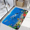 Blue Dolphin Ocean Print 17MM Thick Memory Foam Bathroom Carpet Mat Non-Slip Absorbent Super Bath Mats Comfortable Flannel Bathroom Bed Rug 35 X 2...