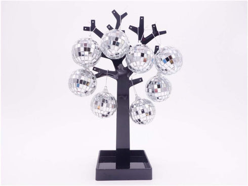 12 Pcs Silver Disco Mirror Ball for Party Decoration, Christmas Tree Wedding Birthday Party Ornaments(4CM)...