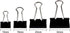 120Pcs Assorted Sizes Binder Clips, Metal Paper Clamps 4 Assorted Sizes, Medium, Small, X Small and Micro for Office Supplies, Black....