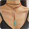 INENIMARTJ Boho Leather Necklaces for Women Suede Choker Necklace Vintage Bohemian Turquoise Necklace Layered Leather Choker Y-Necklaces Trendy We...