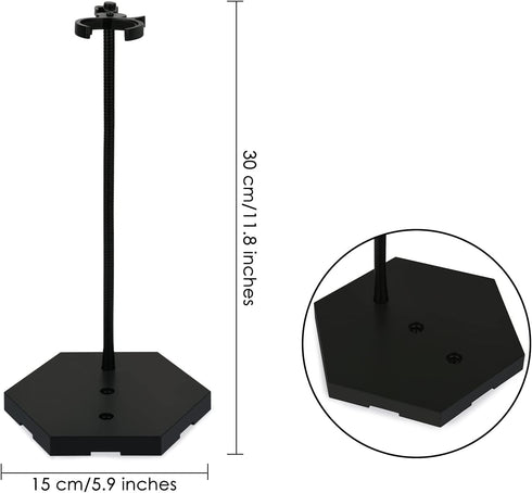 DS. DISTINCTIVE STYLE Action Figure Stand 12 Inch Connectable Metal Toy Stand for 1/6 and1/9 Scale Figures...