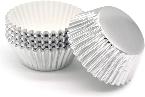 Standard Silver Foil Cupcake Liners Muffin Baking Cups for Party and More, 100-Count...