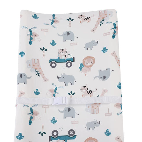 Changing Pad Cover Set 3 Pack Jersey Knit Ultra Soft for Baby Boys Girls Elephant Tiger/Fox/Grey...