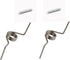 4 Pcs Refrigerator French Door Spring Replacement For GE WR02X12650 And White Sleeves Pin French Spring Replaces For GE WR02X12651 Compatible Models PFSS6PKXASS RF217ACWP RFG297AABP And More
