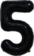 Tellpet Black Number 5 Balloon, 40 Inch...