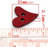 KARMELLING 100PC Heart Shape Mixed Colors Wood Buttons 2 Hole Scrapbooking Sewing Buttons 21mm x 17mm(7/8"x 5/8")...