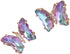 Pingyongchang Butterfly Necklace Earrings for Women Minimalist Cubic Zircons Gold Butterfly Pendant Earrings Necklace Cute Crystal Butterfly Jewel...