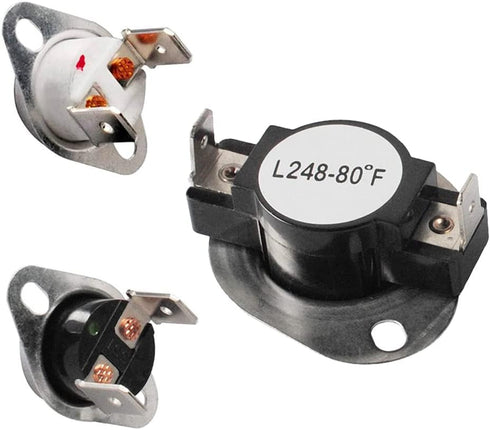 LA-1053 Dryer Thermal Fuse Kit 53-1182 53-0771 L248-80'F for Whirlpool Parts Part number LA-1053 replaces the following parts: LA1053, 53-0261, 53-1133, 53-1526, AP4242472, 3344, 53-0143, 53