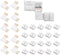 LED Connector, 10pcs L-Boards 20pcs 4-pin Connection Clips, Suitable for 4-pin Multi-Color 10mm LED Strip Lights...