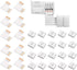 LED Connector, 10pcs L-Boards 20pcs 4-pin Connection Clips, Suitable for 4-pin Multi-Color 10mm LED Strip Lights...