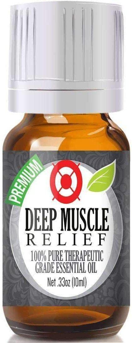 Healing Solutions Deep Muscle Relief Blend Essential Oil - 100% Pure Therapeutic Grade, 10ml...