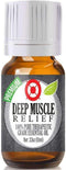 Healing Solutions Deep Muscle Relief Blend Essential Oil - 100% Pure Therapeutic Grade, 10ml...
