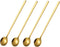 6.7 Inches 304 Stainless Steel Mixing Spoons, Stirring Spoons, Tea Spoons, Gold Teaspoons, Ice Tea Spoons, Set of 4 (Gold)...