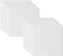 2-Gang Blank Wall Plate Outlet Cover Plate Unbreakable Polycarbonate Thermoplastic Double Blank Faceplate Electrical Receptacle Cover, White, 10 P...