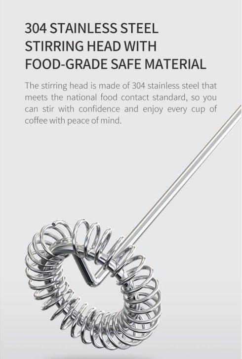 Milk Frother Wand with trip bag trip coffee bag,Handheld Stainless Steel - Battery Operated Coffee, Lattes, Cappuccino, Matcha - Froth Mate Milk &...
