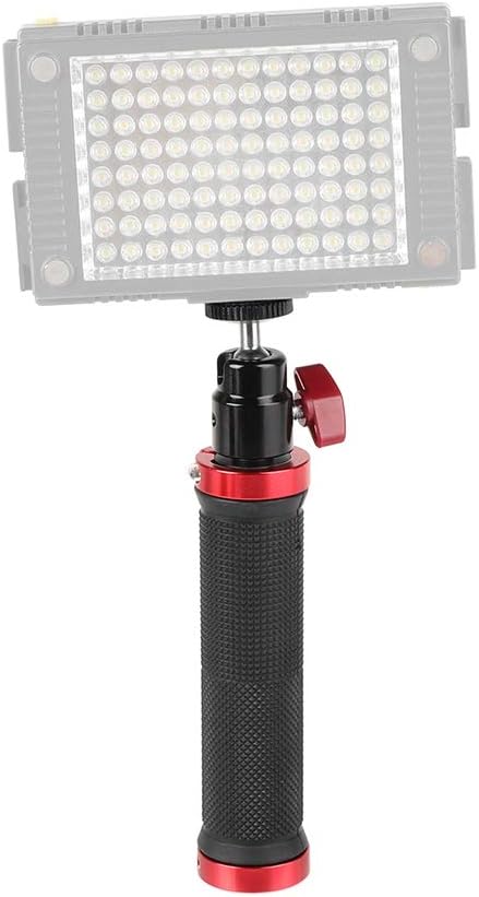 CAMVATE Rubber Hand Grip with 1/4" Ball Head Mount for Photographic Accessory (Red) - 2257...
