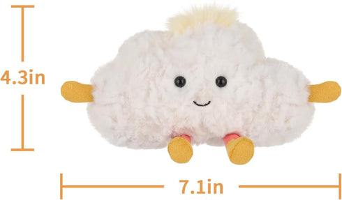 Apricot Lamb Cloud Plush Stuffed Animals for Kids, Soft Cute Plush Toys for Baby Girl and Boy, Fluffy Cloud White 4.7 Inches...