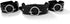 Men's Black Wide Faux Leather Collar Choker Adjustable Thick PU Necklace for Women,Alloy Metal Big Round Ring Charm...