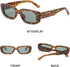 Rectangle Sunglasses for Women Men RetroTrendy Lenses Narrow Thin Square Frame Sunglasses...