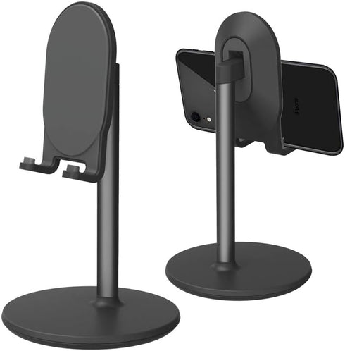 Bright Stone Phone Stand for Desk, Adjustable Cell Phone Holder for Desk, Compatible with 4"-12.9" Phones/Tablet/iPhone/iPad/Switch (Black)...
