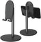 Bright Stone Phone Stand for Desk, Adjustable Cell Phone Holder for Desk, Compatible with 4"-12.9" Phones/Tablet/iPhone/iPad/Switch (Black)...