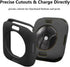 Ultra Thin Soft TPU Shockproof Bumper Case for iWatch Apple Watch Series 9/8/7 Black 45mm...
