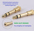 S-6 ?2PACK? Gold Plated 6.35mm (1/4 inch) Male to 3.5mm (1/8 inch) Female Stereo Audio Jack Adapter for Aux Cable, Guitar Amplifier, Headphone, Di...