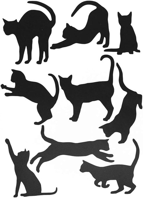 Grenerics Black Cat Wall Stickers for Kids Cat Wall Decals Bedroom Cat Vinyl Sticker Wall Art Stickers 36PCSby Baryuefull...