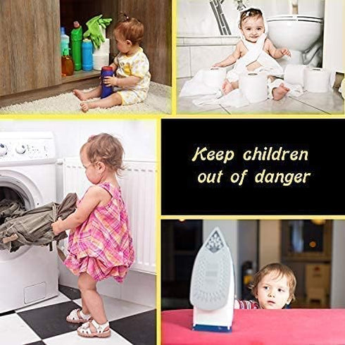 Door Knob Safety Cover for Kids - 5 Pack - Baby Proof Door Knob Covers - Door Locks for Kids Safety Child Proof - White...
