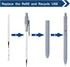 5PCS Black Retractable Gel Pens for Journaling, 0.5mm Ink Pens for School Office Suppliers, Pens Fine Point Smooth Writing Pens, Cut Fine Tip Pens...