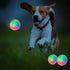 FineInno 4 pcs Large Light Up Dog Balls Flashing Elastic Ball Glow in The Dark Interactive Pet Toys for for Golden Retriever,Labrador,Large Dogs...
