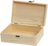 Zhou Pine Wood Storage Box - Natural DIY Accessories Set with Hinged Lid and Front Buckle, Perfect for Art Lovers and Family Collections...