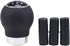 Universal Aluminum Manual Car Gear Shift Knob 5 Speed Leather Shifter Lever Black...