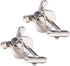 Aeroplane Propeller Cufflinks for Men (Silver)...