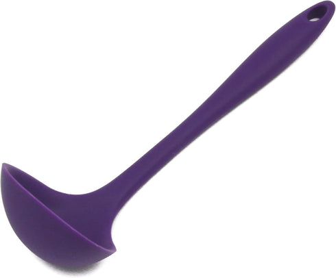 Chef Craft Premium Silicone Cooking Ladle, 11.25 inch, Purple...