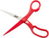 JAM PAPER Multi-Purpose Precision Scissors - 8 Inch - Red - Ergonomic Handle & Stainless Steel Blades - Sold Individually...
