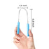 Tongue Scraper for Adults, Metal Tongue Scrapers with Green Silicon Handle for Oral Care, Professional Tongue Cleaner for Tongue Care, Reduce Bad ...