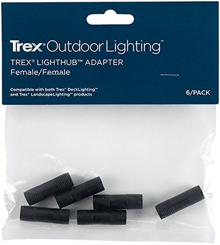 LightHUB Adapter- Female to Female, (6- pack), DLFADAP6PK, Black...