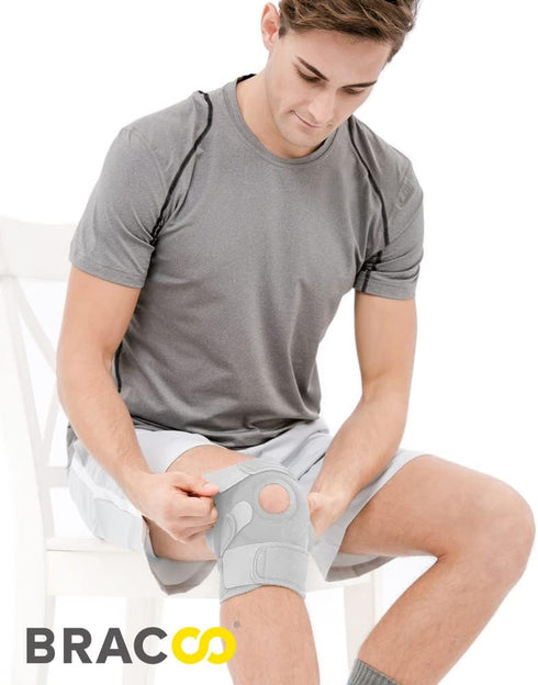 Bracoo Knee Support Brace for Men Women, Adjustable Compression Sleeve Wrap Patellar Pad Tendon - Arthritis Pain, meniscus tear, Injury Recovery, ...