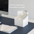 carrotez Multi Compartment Pen Holder for Desk, Small Desk Organizer, Pen Organizer for Desk, Pencil Organizer for Desk - White...