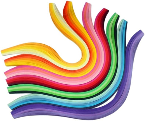 ODETOJOY 5mm Gradient Quilling Paper Strips - 840pcs in Chromatic Crescendo Multicolor Ramps - Perfect for Paper Filigree Crafts and DIY Projects...