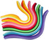 ODETOJOY 5mm Gradient Quilling Paper Strips - 840pcs in Chromatic Crescendo Multicolor Ramps - Perfect for Paper Filigree Crafts and DIY Projects...