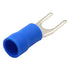 Baomain Insulated Fork Spade Wire Connector Electrical Crimp Terminal 14-16AWG(1.5-2.5 mmq) USA #8 Blue (200PCS)...