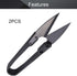 Utoolmart 105mm Sewing Trimming Scissors Nipper Embroidery Thrum Yarn Fishing Thread Beading Cutter Blue 2Pcs...