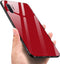Designed for Samsung Note 10 Plus Cases with Tempered Glass Quality Back+TPU Frame Hybrid Shell,Slim Covers,Anti-Drop, Red...