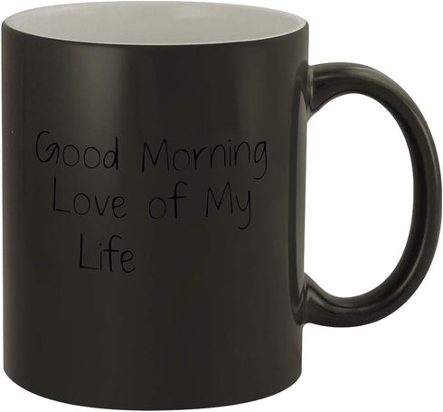 Good Morning Love of My Life #169 - A Nice Funny Humor Ceramic 11oz Magic Color Changing Coffee Mug Cup...