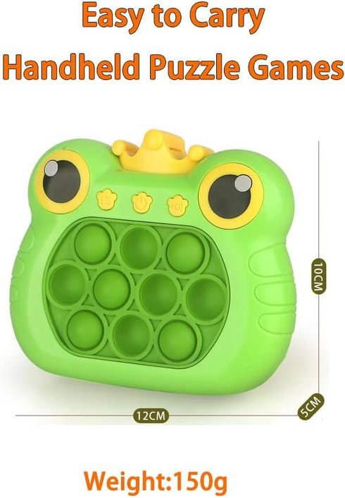 Fast Push Bubble Game,Handheld pop Game Light up Fidget Toys, for Children Adults Stress Relief Sensory Toys,Birthday Gift,Party Favors,Travel,Cla...