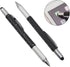 Screwdriver Pen Multitool Pen Touch Screen Stylus Ballpoint Tech Tool Pen Gadgets Ruler Level Metal Hexagon Pen for Men Office Outdoor Supplies 3 ...
