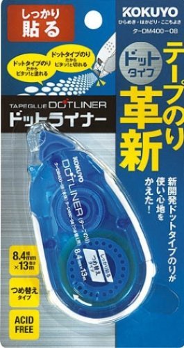 2 X Kokuyo Dotliner strong adhesive Tape Glue...