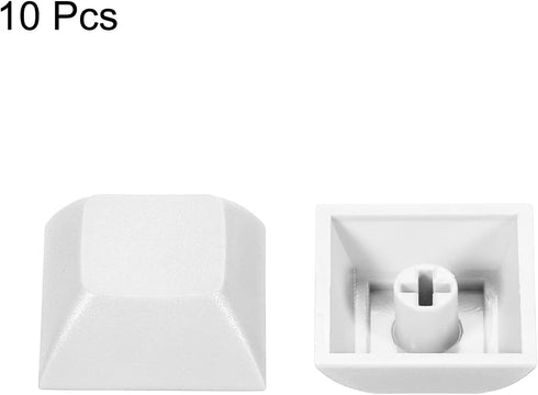 PATIKIL 1U Blank Keycaps, 10 Pack Universal PBT Keyboard Replacement Accessories for MX Mechanical Keyboard, White...